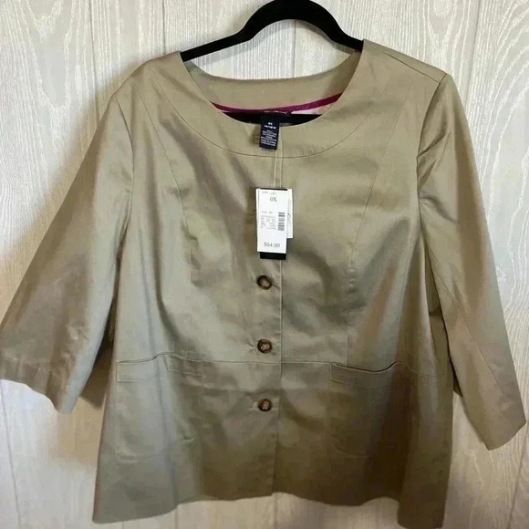 Maggie Barnes Jackets & Blazers - Maggie Barnes khaki Jacket Size OX (14/16W)